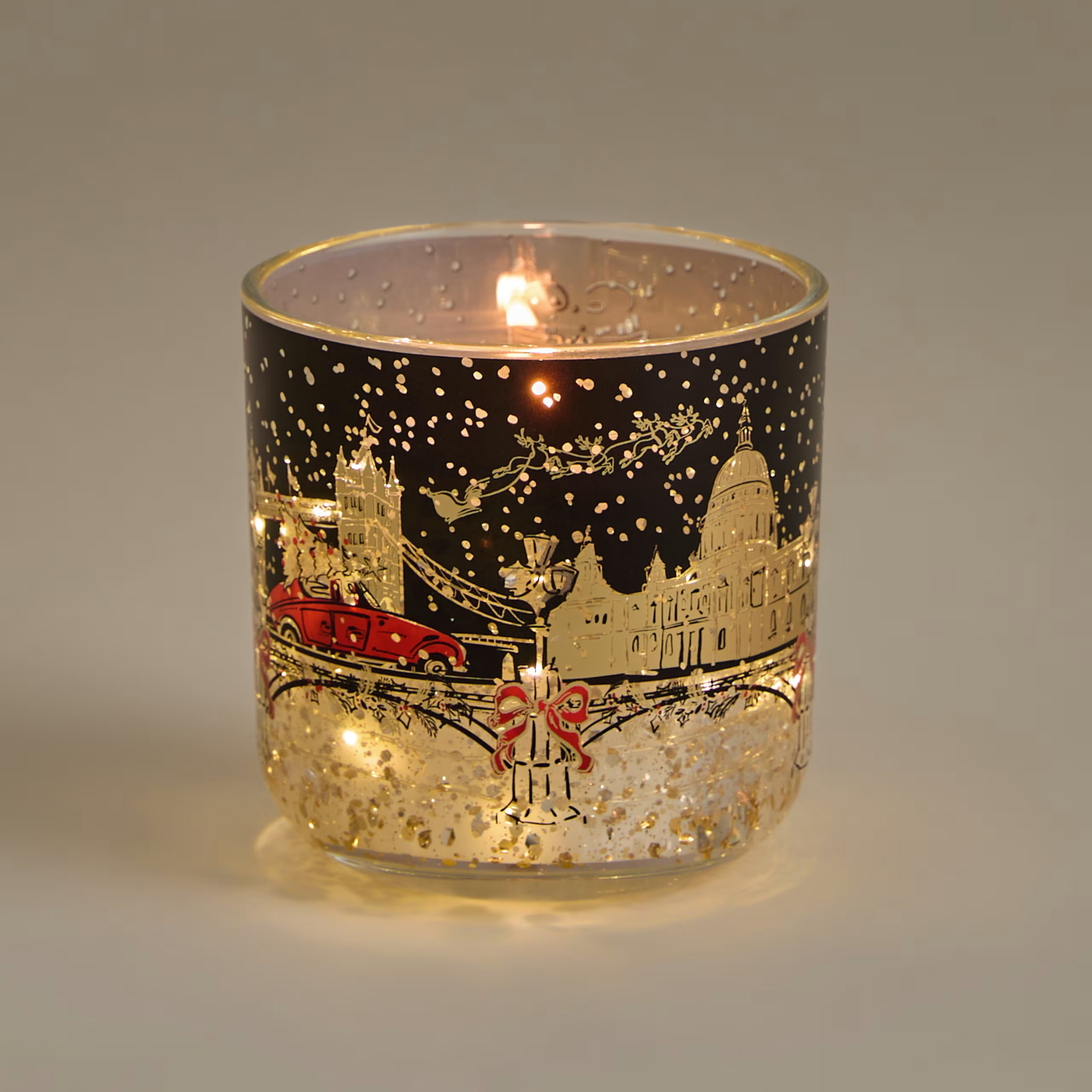 Mandarin Clove &amp;amp; Cinnamon Townhouse Light Up Candle