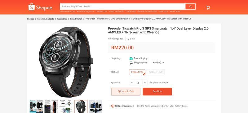Ticwatch Pro 3 Leak