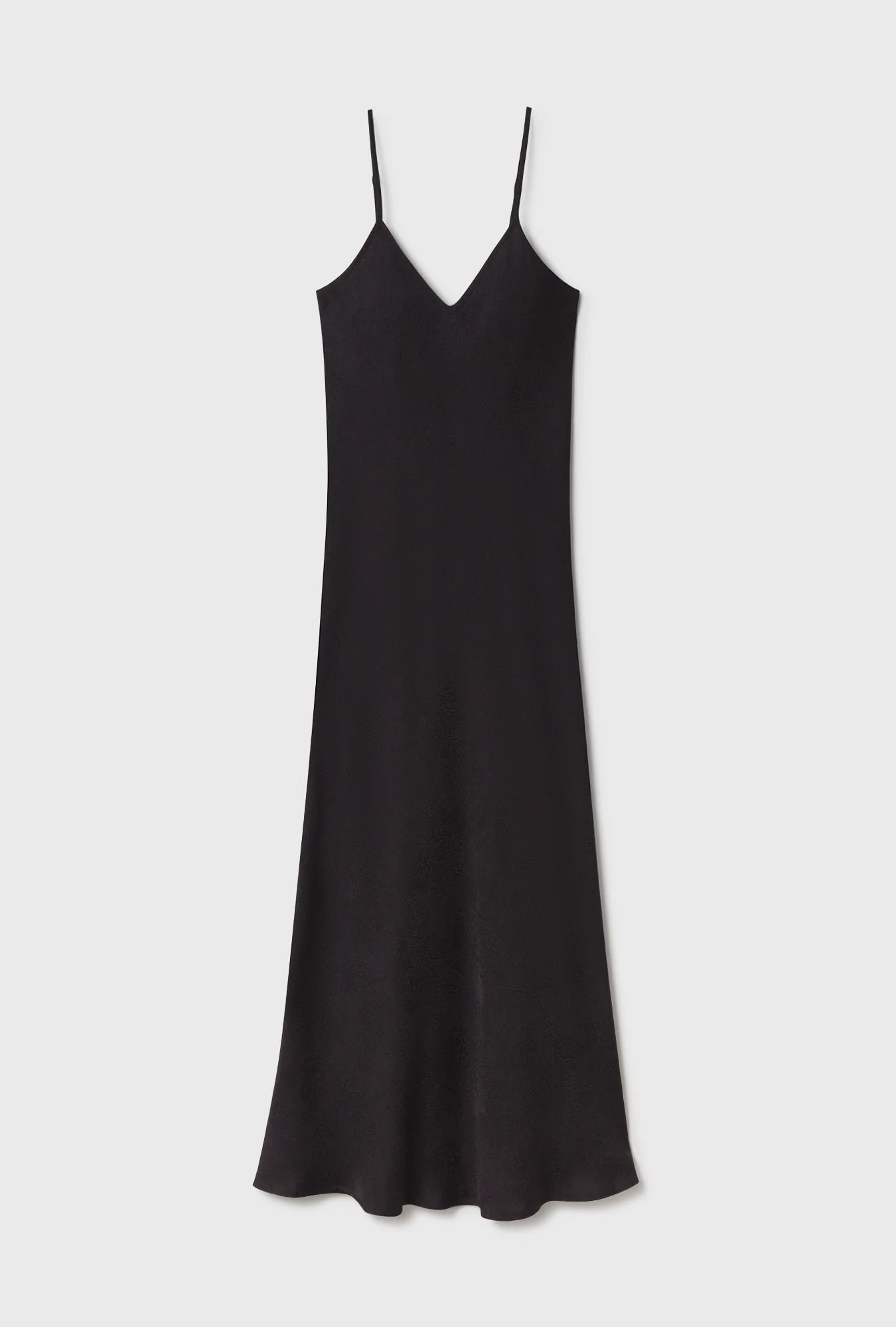 Silk Laundry 90s Slip Dress Black.