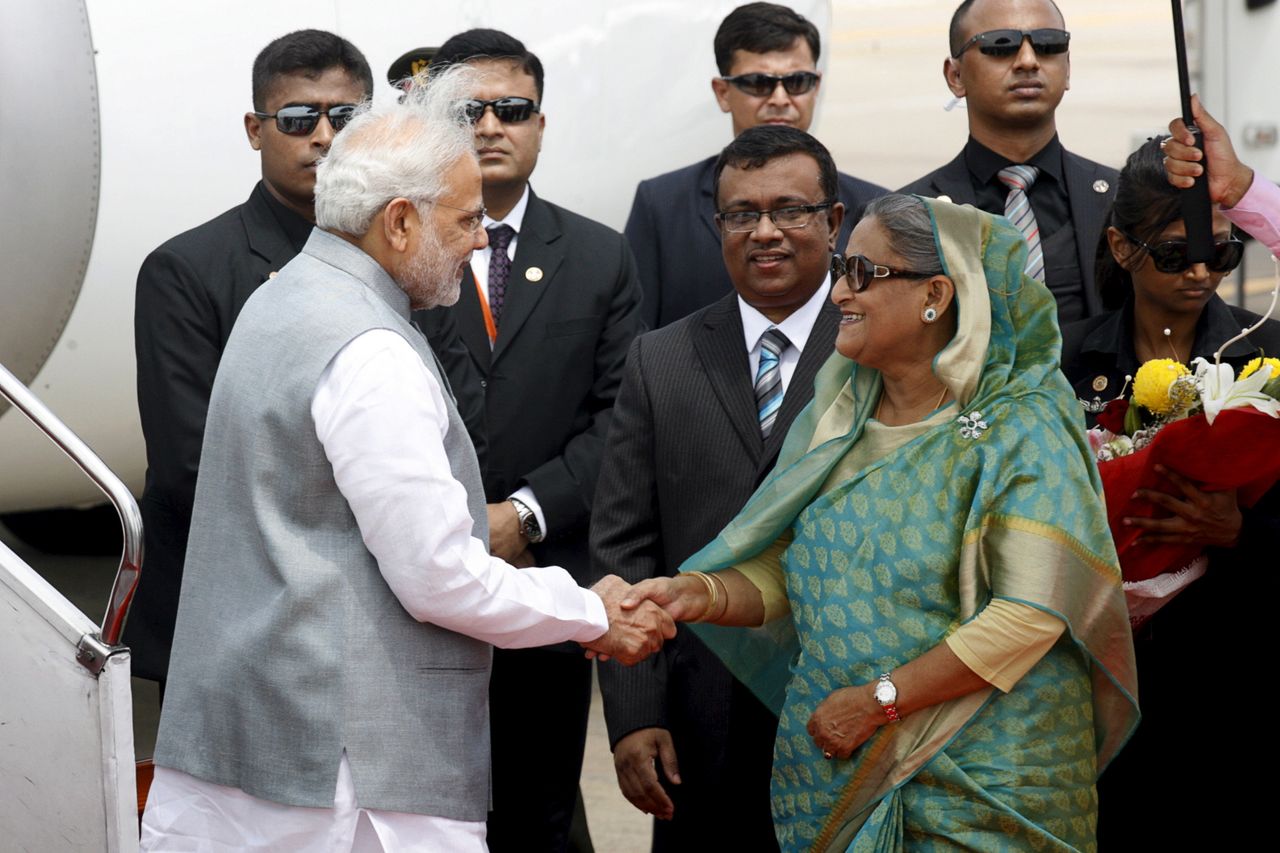 Narendra Modi and Sheikh Hasina