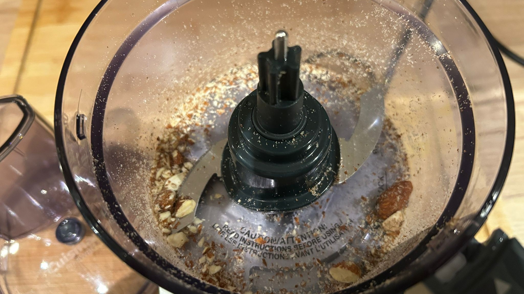 Almond residue left in Cuisinart Flexprep 1.1L food processor