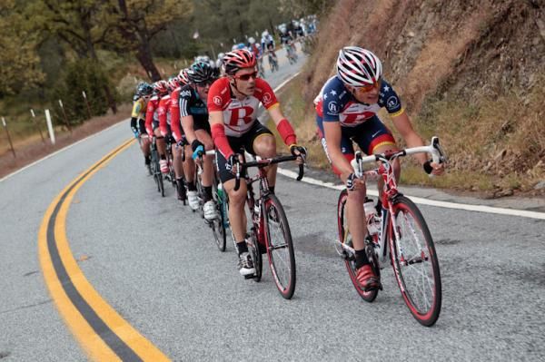 Ben King (RadioShack) continues to keep the pace high on the front.