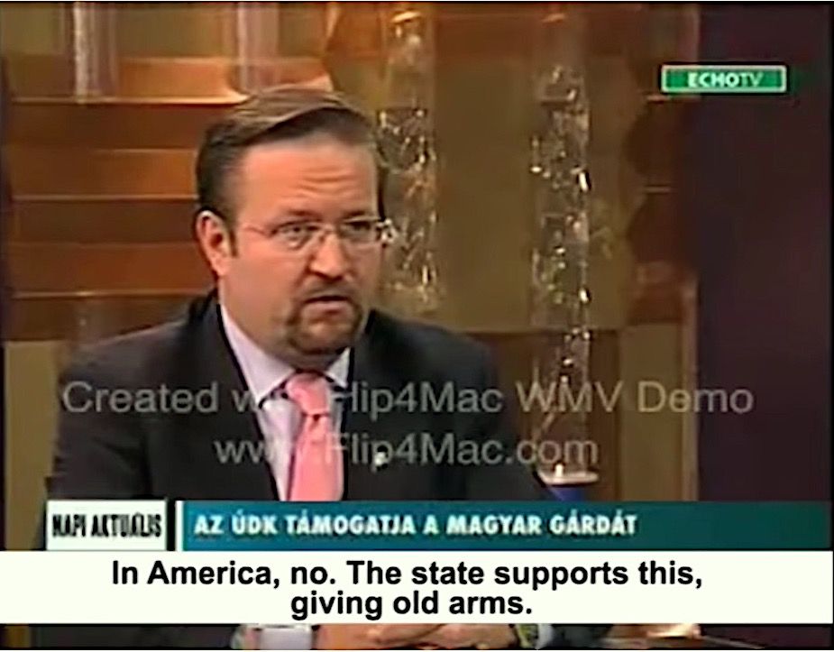 Sebastian Gorka on Hungarian TV