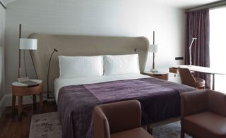 A bedroom at the Mandarin Oriental — Milan
