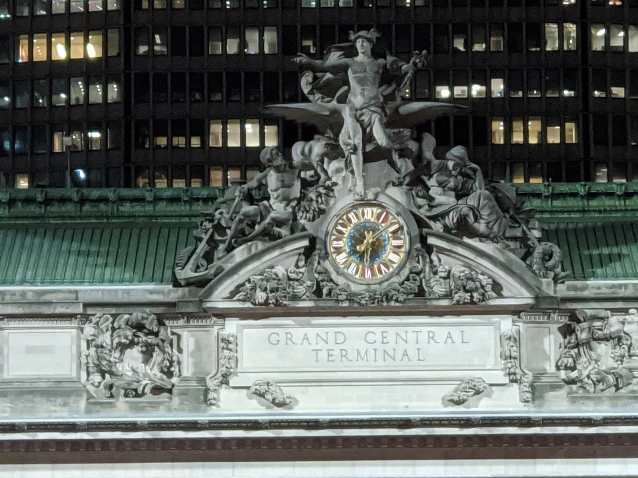 Grand Central Station building clock photo