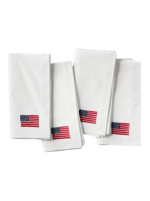 American Flag Napkins, Set of 4