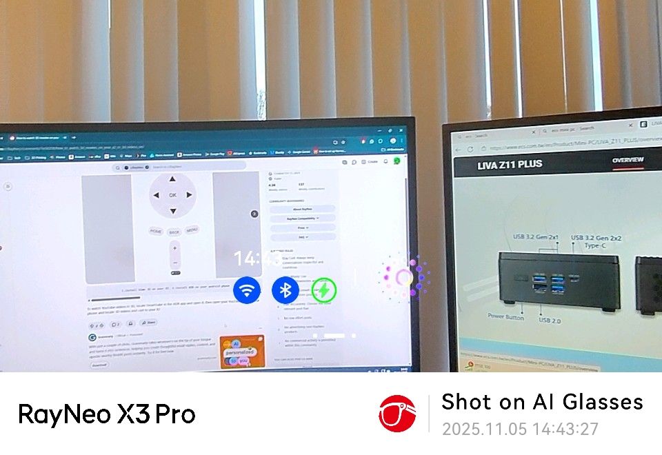 RayNeo X3 Pro photo capture