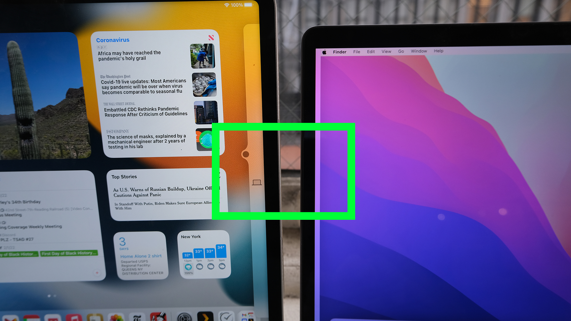 Cursor going from MacBook Pro to iPad Pro using Universal Control
