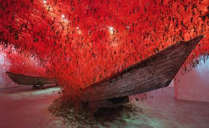 Under The Skin is the first monograph documenting the work of Chiharu Shiota 