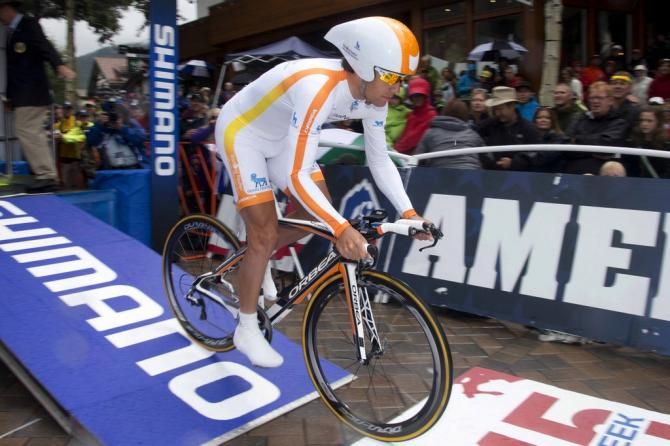 Martijn Verschoor (Novo Nordisk) rolls out of the starthouse