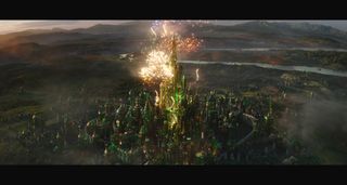 Making the VFX for Wicked; a CG city and then added CG fireworks