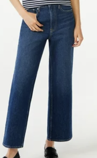 Free Assembly Women's Cropped Wide High Rise Straight Jeans, $11.80 (£9) | Walmart