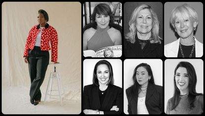 Marie Claire Editors in Chief Nikki Ogunnaike, Previous Editor in Chiefs, Bonnie Fuller, Lesley Jane Seymore, Joanna Coles, Anne Fulenwinder, Aya Kanai, and Sally Holmes