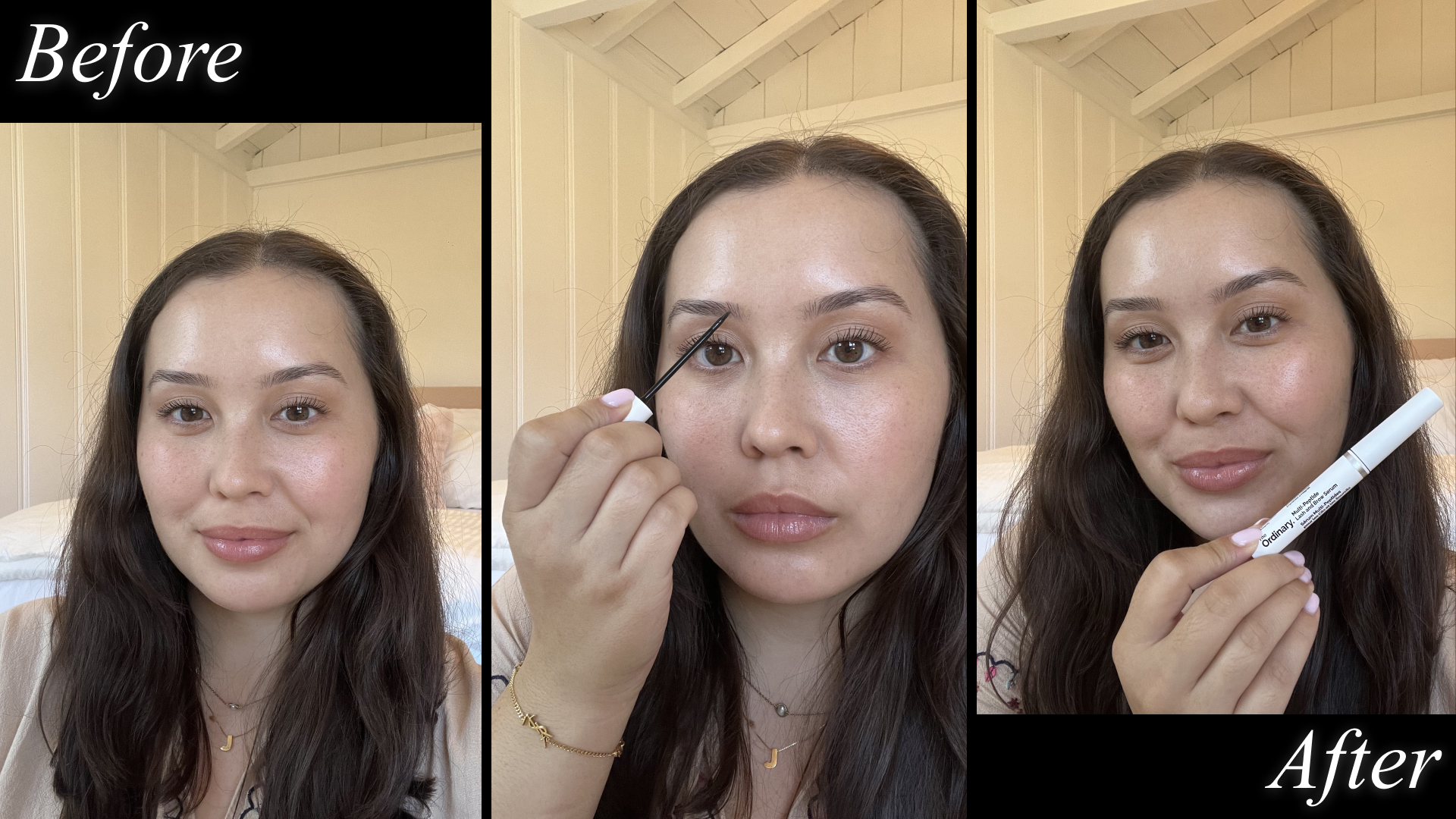 Catharine Malzahn testing The Ordinary brow serum