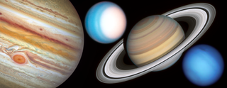 New images from NASA's Hubble Space Telescope capture stunning views of the outer planets Jupiter, Saturn, Uranus and Neptune, as part of this year's "grand tour" of the solar system.