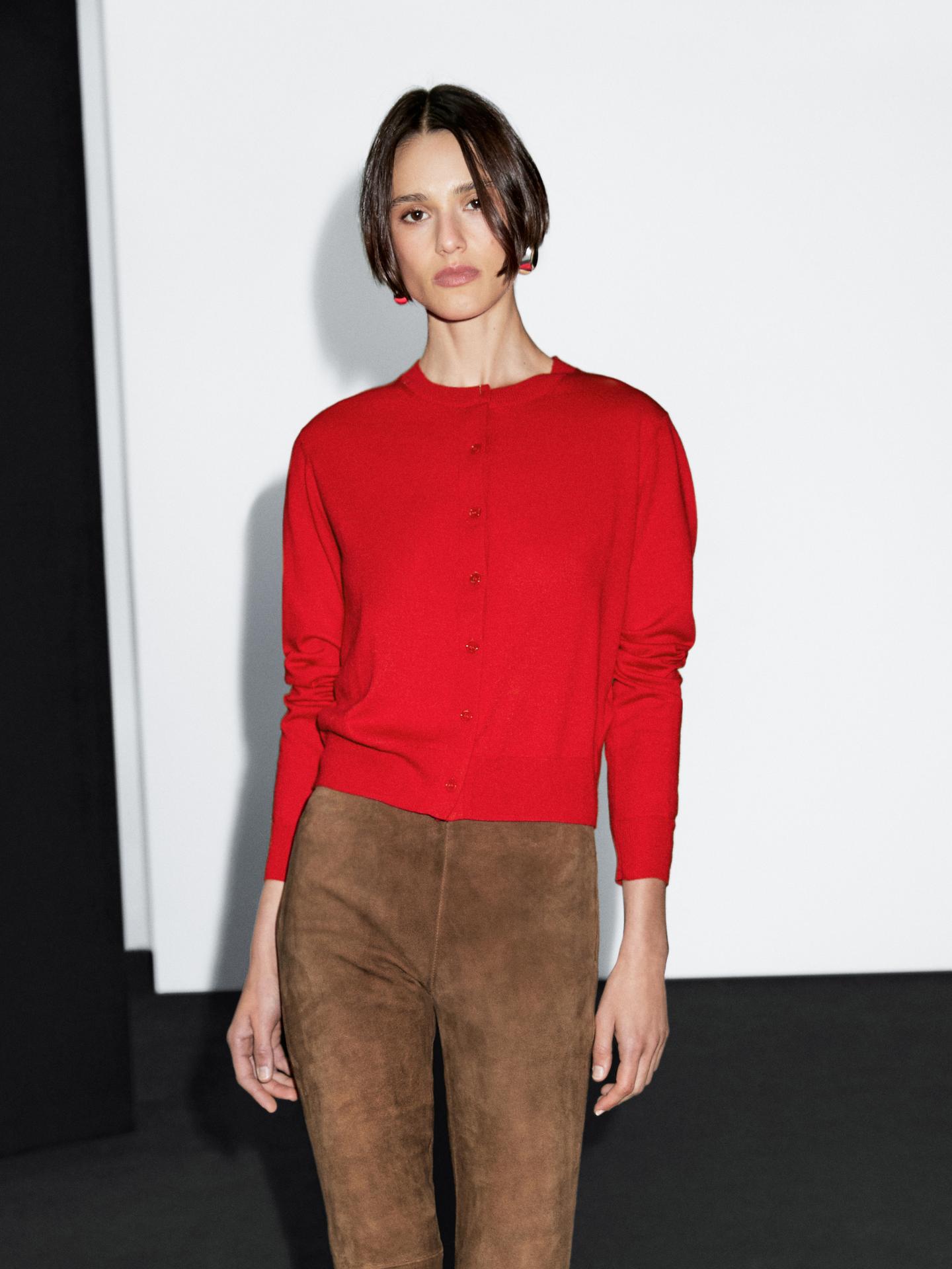 Linen Blend Darted Palazzo Trousers