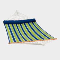 Green and blue stripe quilted double hammock | Was $149.99, now $89.99 on World Market