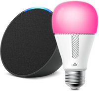 Paquete Echo Pop con el foco TP-Link Kasa Smart Color Bulb:  Amazon
71% de descuento - Esta podría ser la mejor oferta del Black Friday de Amazon, y es probable que se agote. Puedes conseguir el nuevo altavoz inteligente Echo Pop junto con una bombilla inteligente TP-Link Kasa.&nbsp;