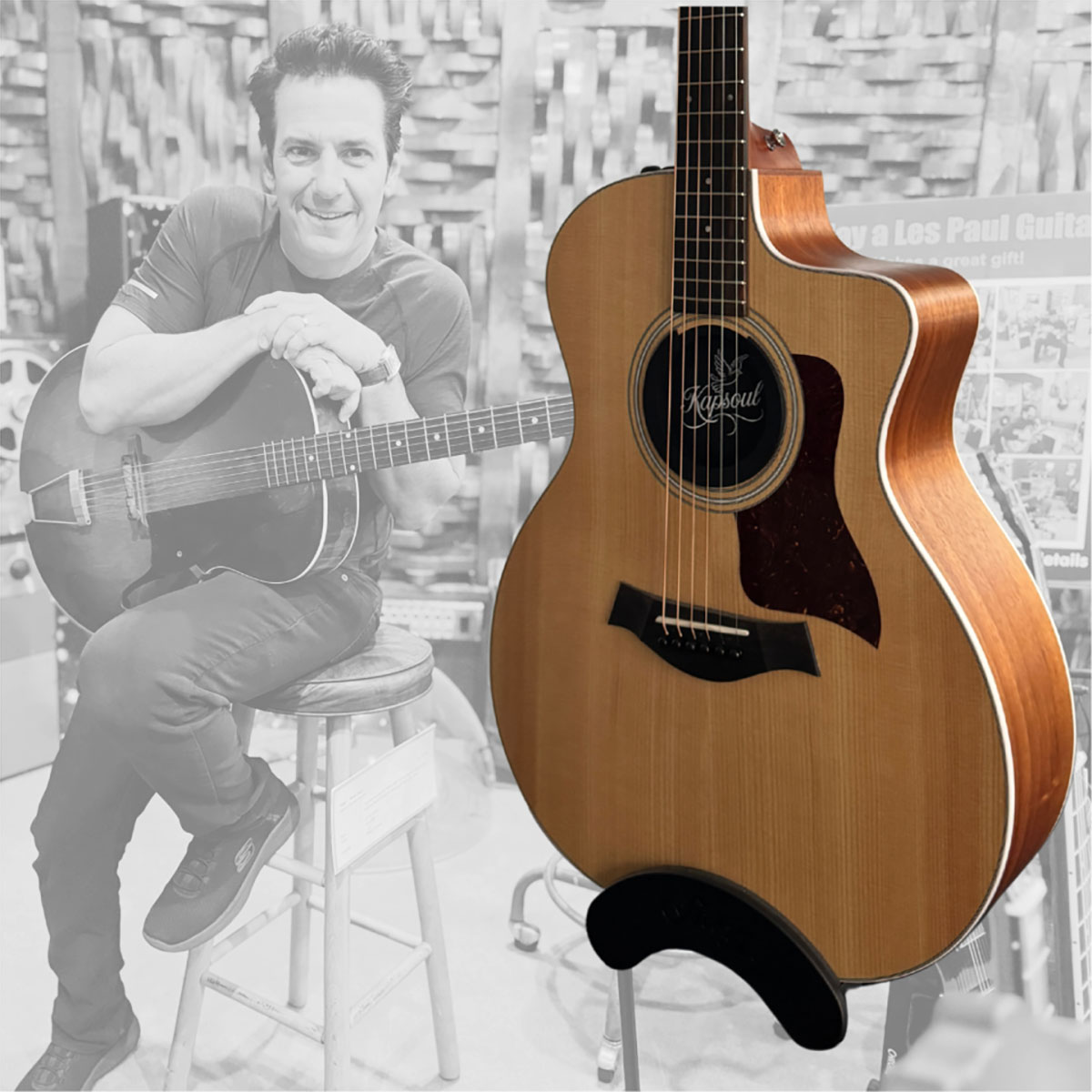 KapSoul is an urn that you mount in the soundhole of an acoustic guitar