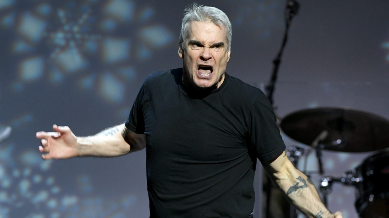 Henry Rollins live on-stage with Cyndi Lauper in 2019