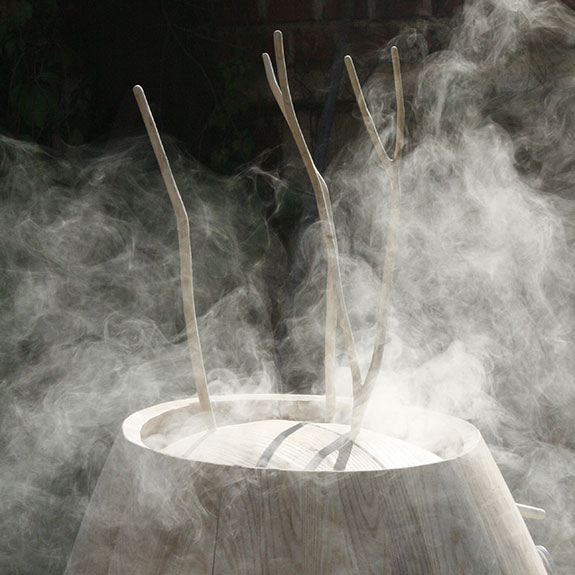 Fog coming out from the barrel