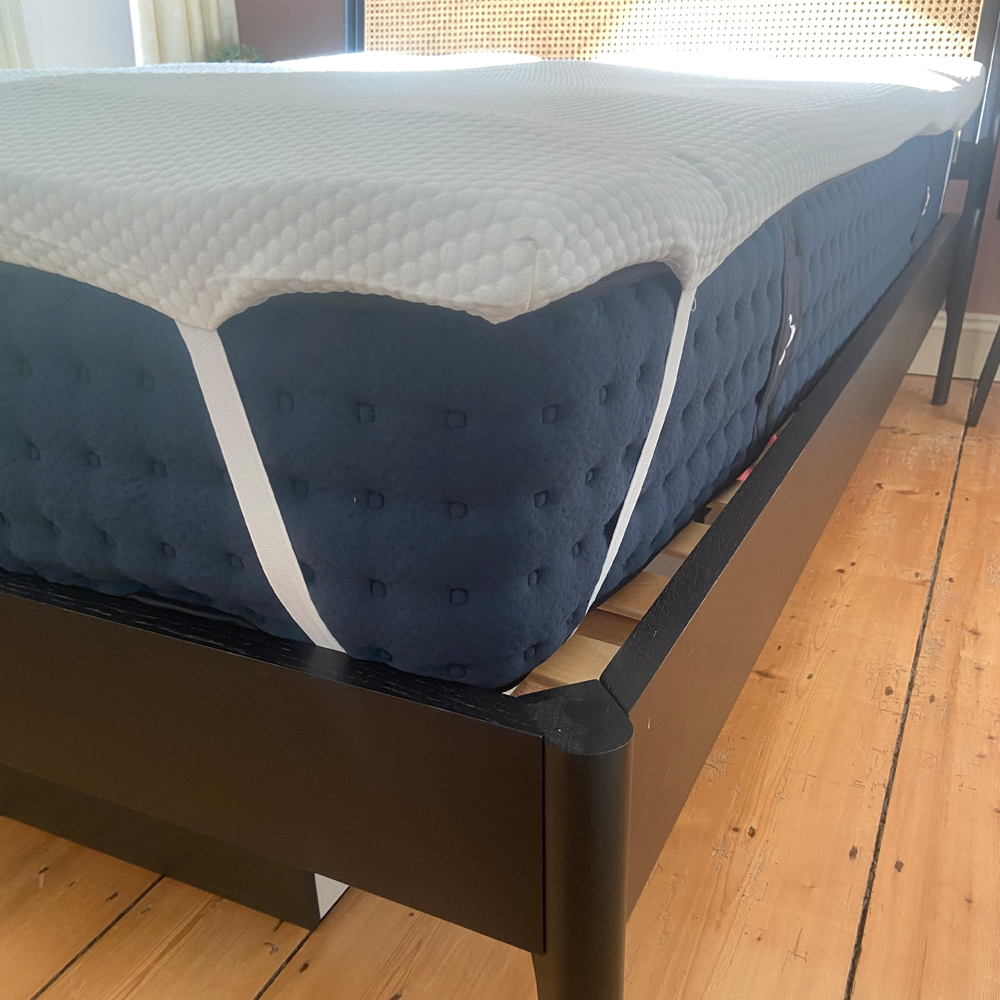 Dunelm Gel Fusion Mattress Topper being tested