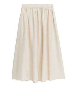 arket white skirt