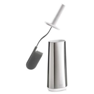 Flex Steel Toilet Brush with Holder