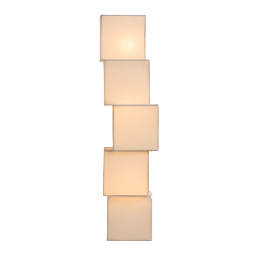 Crate &amp;amp; Barrel, Cubey Linen Table Lamp 33.8" by Brigette Romanek