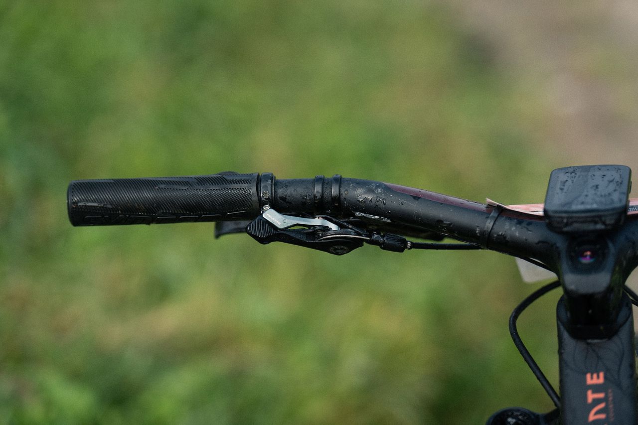 Syncros Pro slip-on grips were tested severely in the wet Leogang conditions