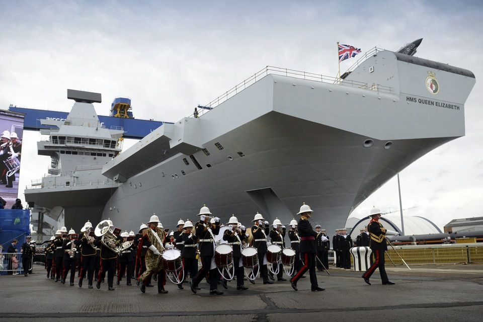 Christening the HMS Queen Elizabeth