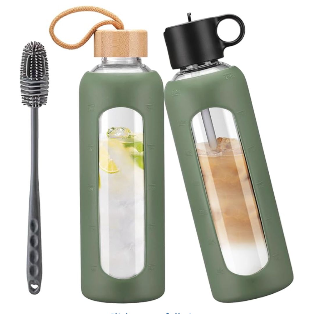 Glass Water Bottle