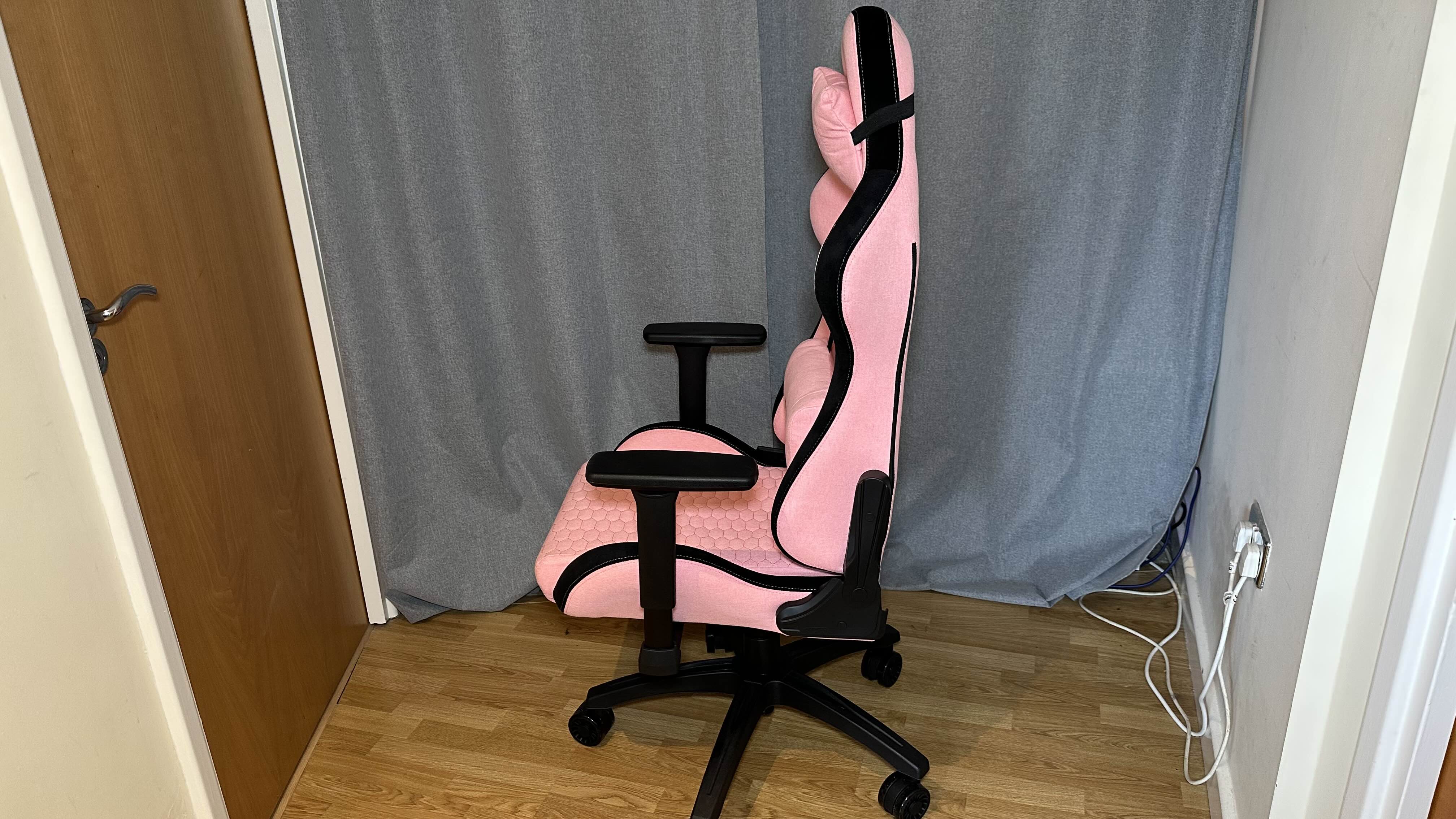 The GT Omega Pro Series Gen 2 gaming chair from the side