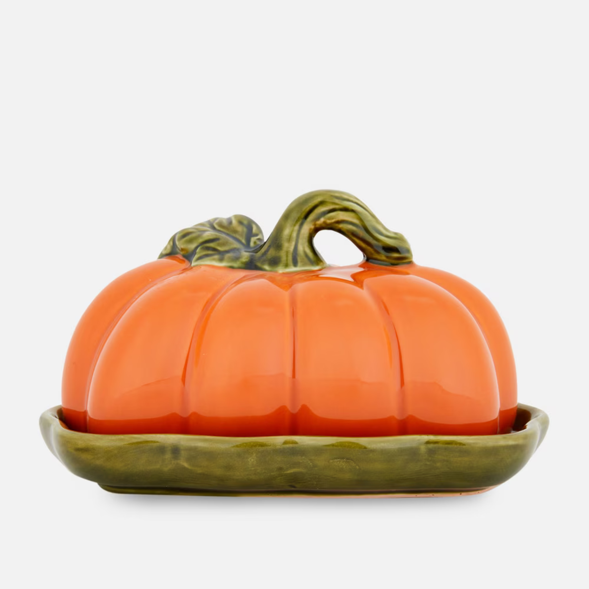 Pumpkin Shaped Butter Dish