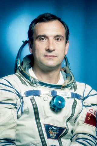Portrait of cosmonaut Valery Polyakov