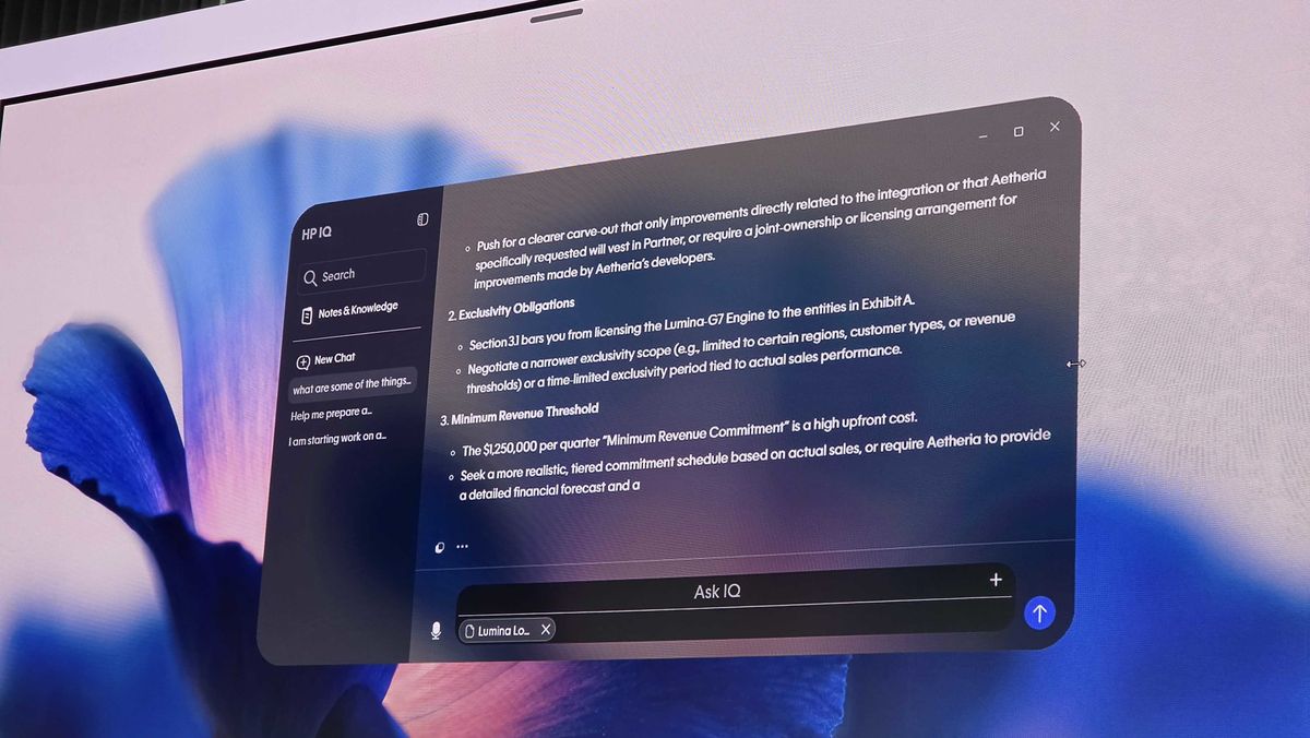 HP IQ Imagine demo