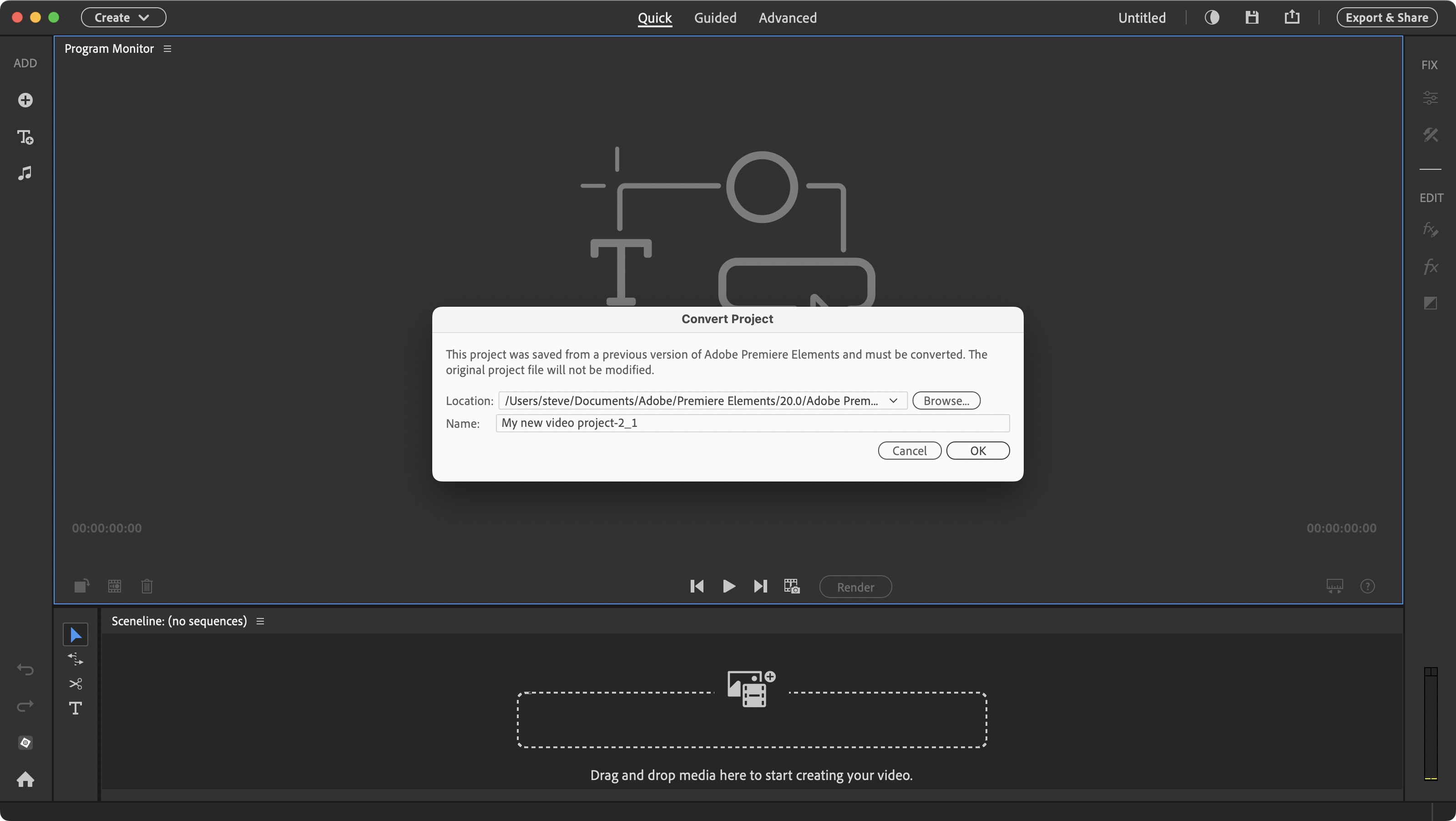 Adobe Premiere Elements during our review