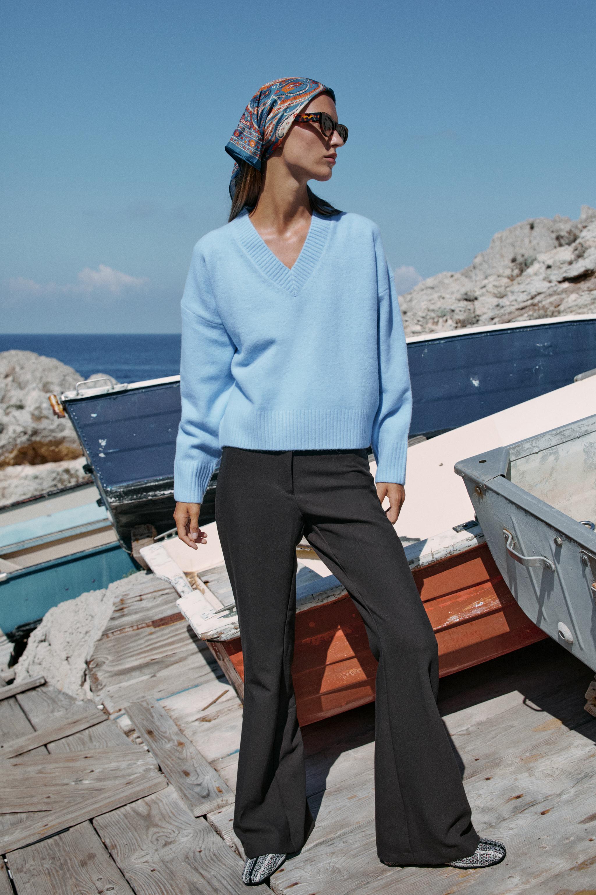 Soft-Knit Jumper - Pastel Blue - Xs