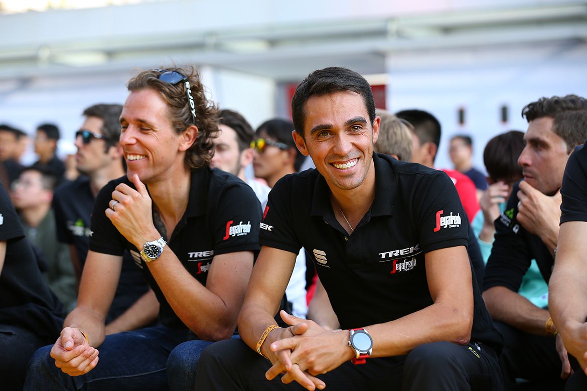 A happy Alberto Contador