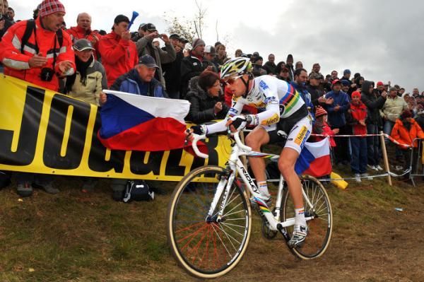 World Champion Zdenek Stybar pushes the pace.