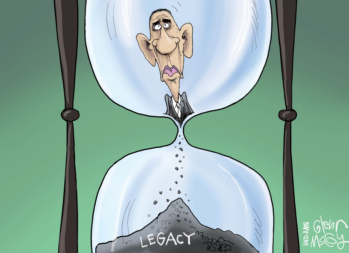 Political cartoon U.S. Barack Obama presidential legacy | The Week