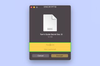 How to encrypt files on Mac