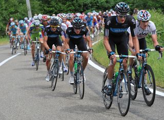 Team Sky chase, Tour de France 2010 stage 2
