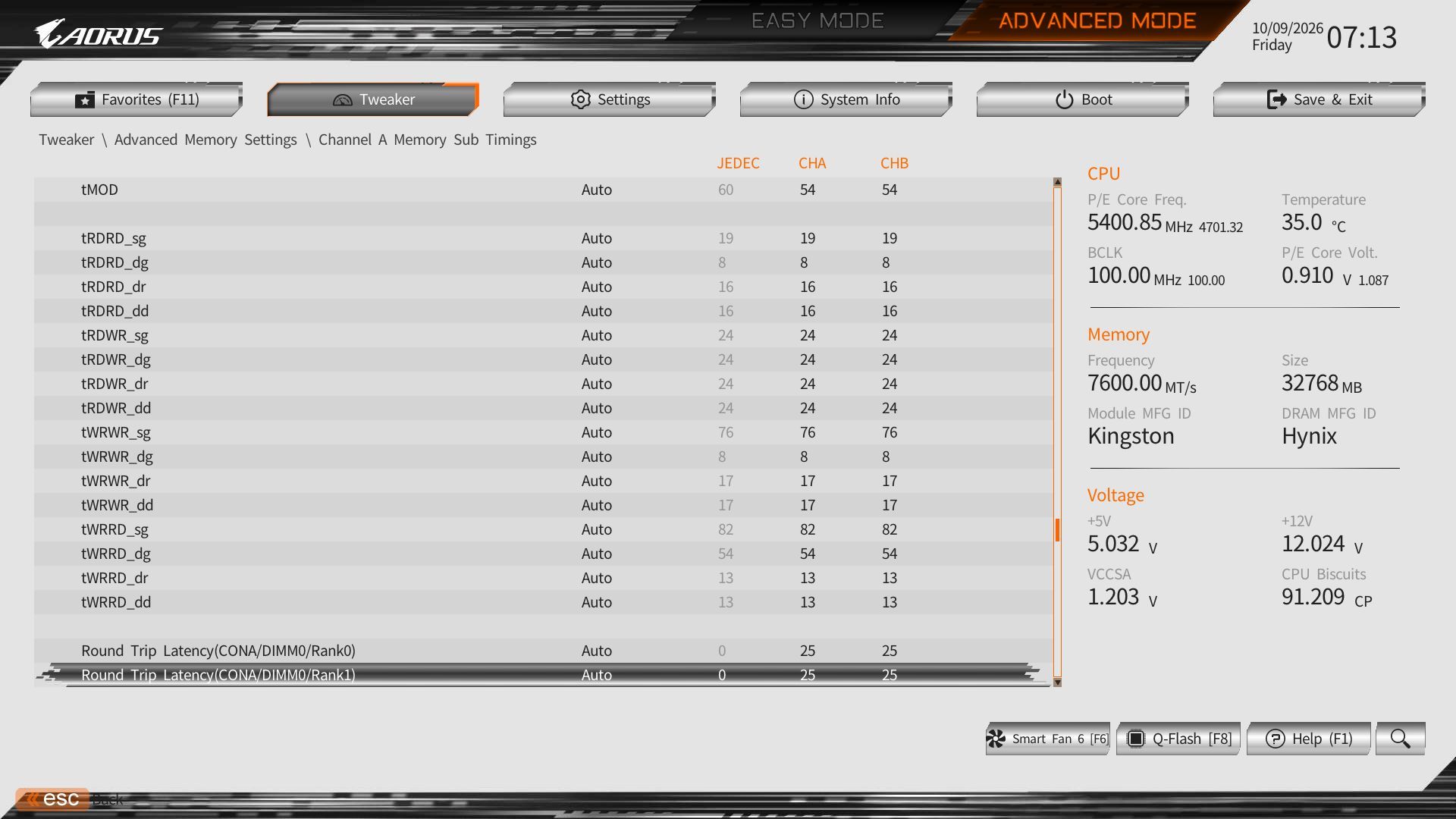 Gigabyte Z890M Aorus Elite Wifi7 Ice - BIOS