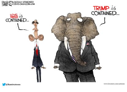 Obama cartoon ISIS GOP Trump