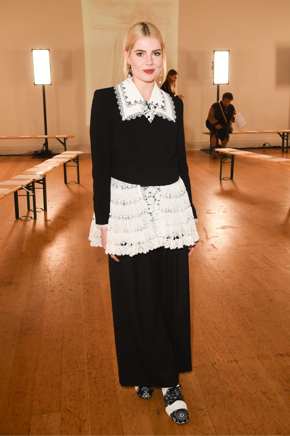 Lucy Boynton at Bora Aksu AW24 GettyImages-2014988677