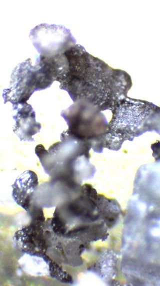 Agglutinates made from anorthosite feedstock, created by Off Planet Research and meant to mimic the properties of regolith found on the moon.