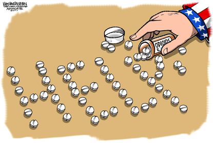 Editorial cartoon U.S. Opioid crisis