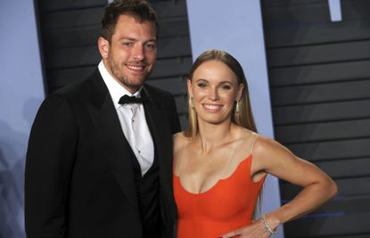 David Lee and Caroline Wozniacki attending the 2018 Vanity Fair Oscar Party hosted by Radhika Jones at Wallis Annenberg Center for the Performing Arts on March 4, 2018 in Beverly Hills, California
