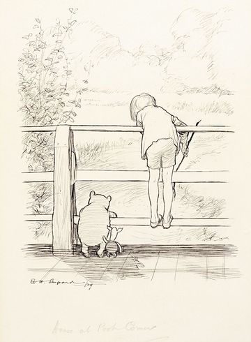 E.H. Shepard's original map of the Hundred Acre Wood from Winnie-the ...